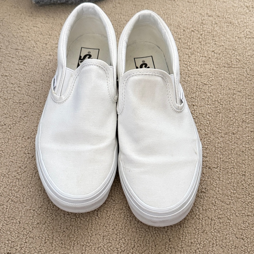 Vans Slip-On Canvas Sneakers - white